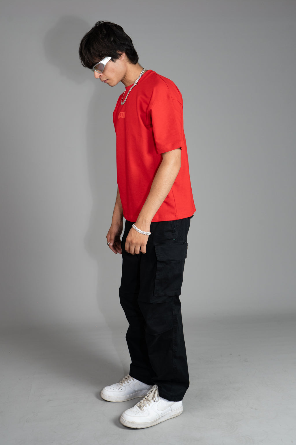 ASAMI Signature Red Oversized T-Shirt