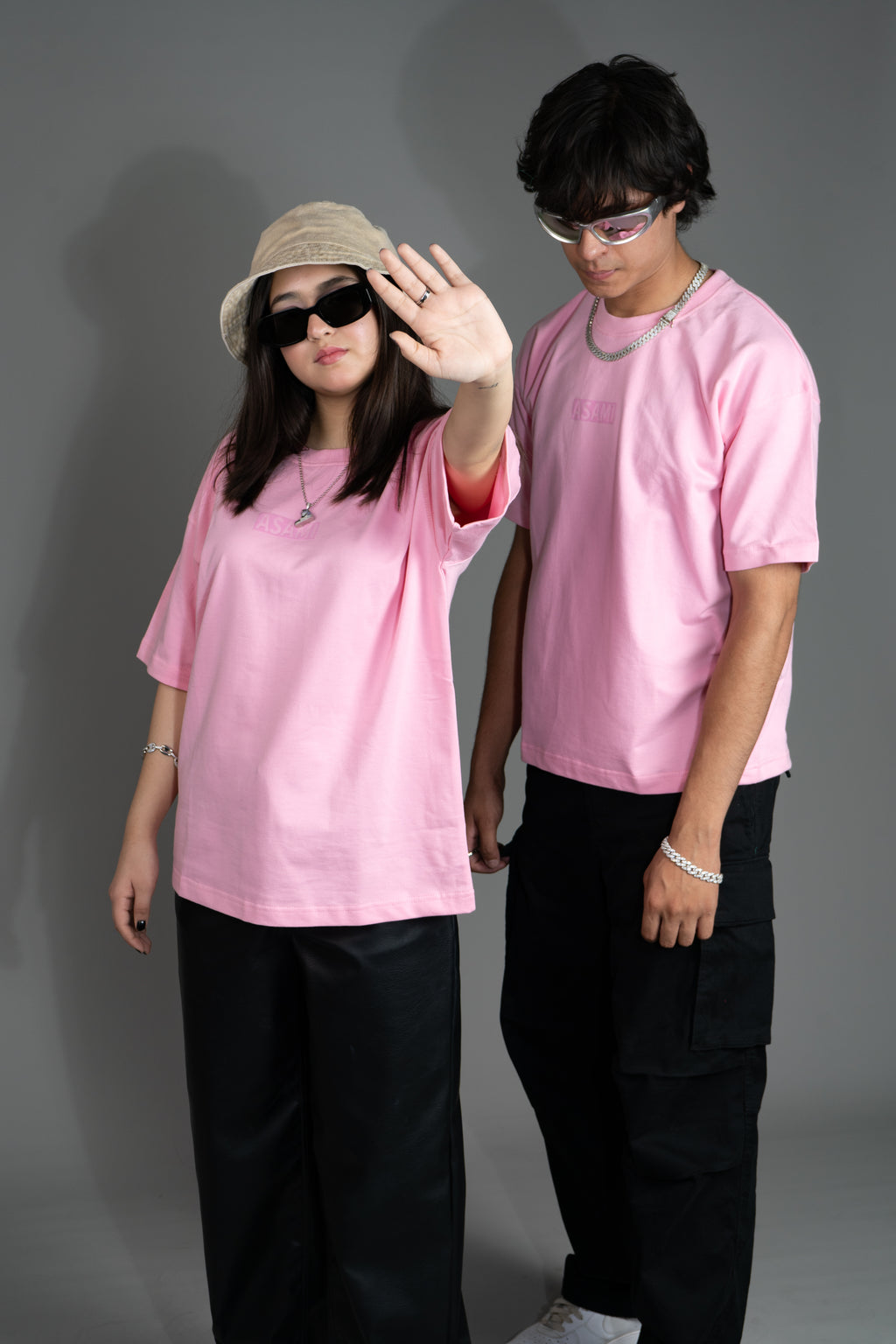ASAMI Blush Pink Oversized T-Shirt