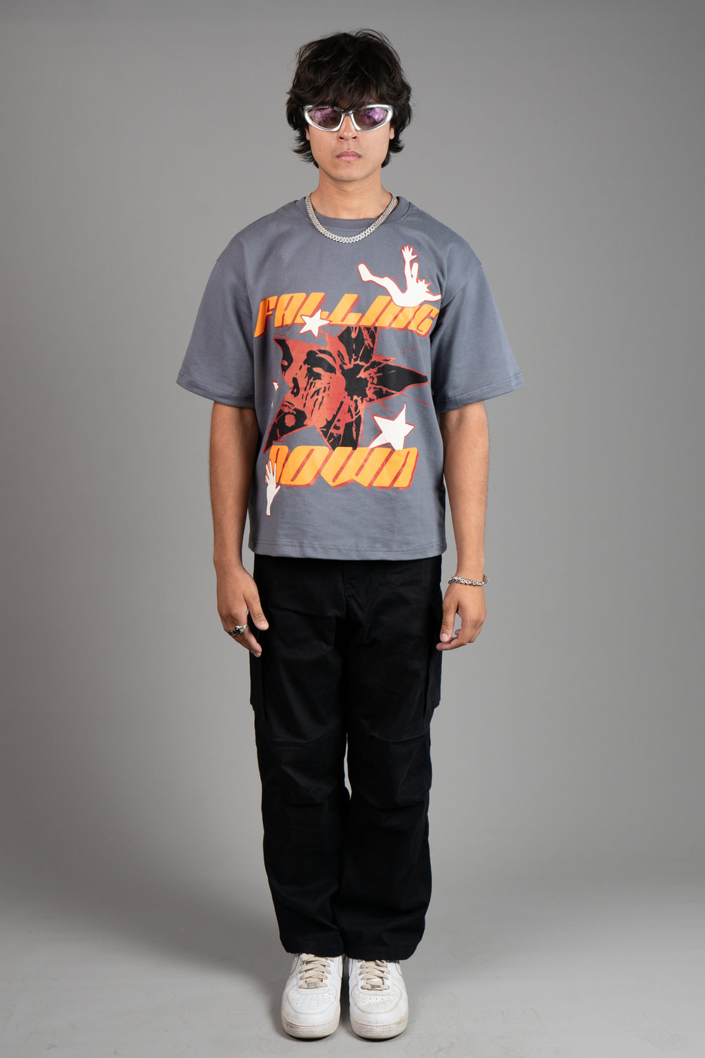ASAMI Falling Chaos Graphic Oversized T-Shirt