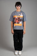 ASAMI Falling Chaos Graphic Oversized T-Shirt